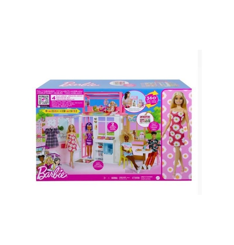 Barbie - HCD48 Kompaktowy Domek