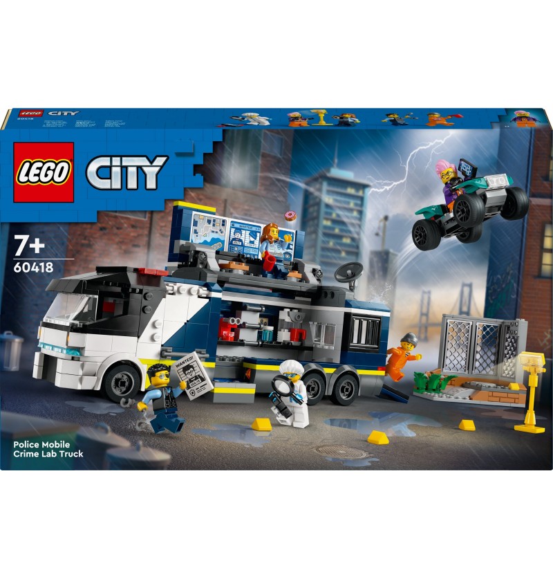 Lego City - 60418 Policyjna Ciężarówka Z Laboratorium Kryminalnym