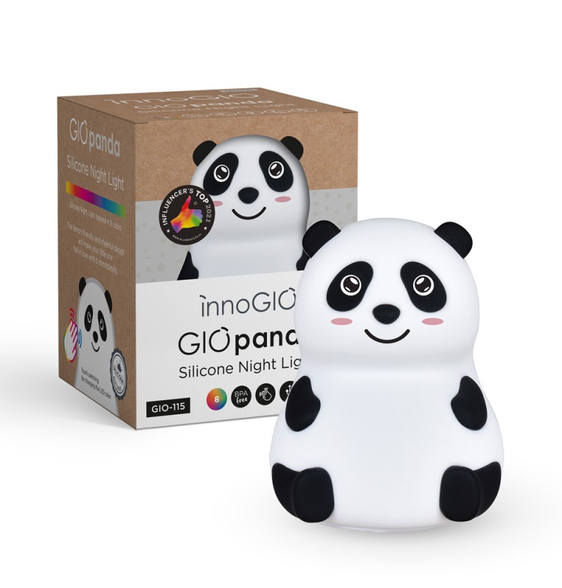 Silikonowa lampka nocna dla dzieci panda GIOpanda GIO-115