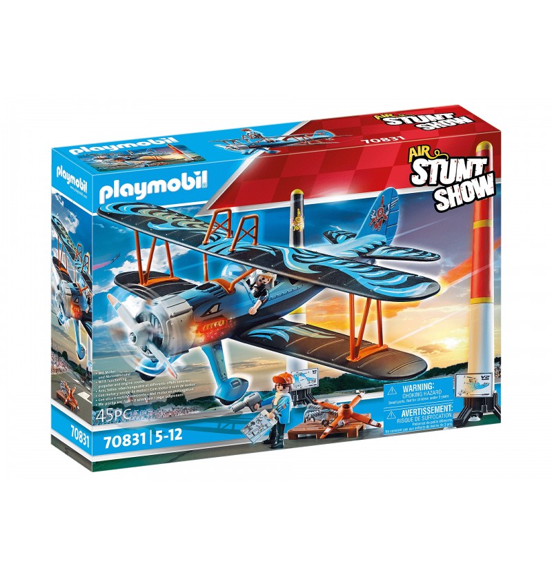 Playmobil Air Stunt Show 70831 Samolot dwupłatowy Feniks