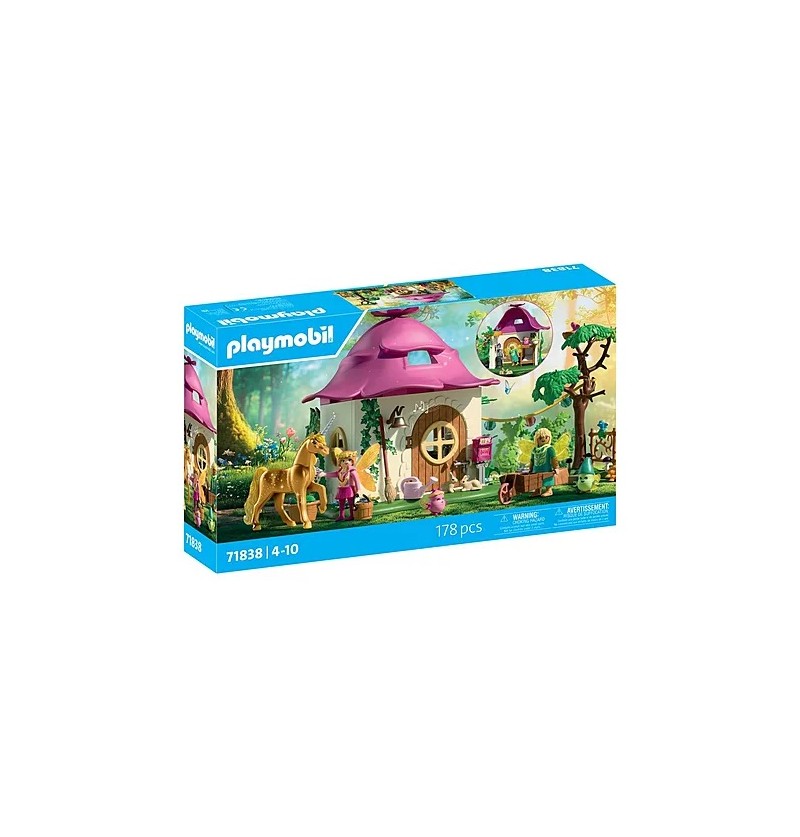 Playmobil Princess Magic 71838 Przytulny dom wróżek i złoty jednorożec