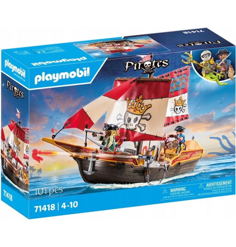 Playmobil Pirates 71418 Statek piracki