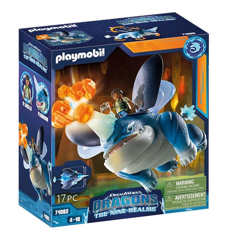 Playmobile Dragons The Nine Realms 71082 Smok Kruszka i D'Angelo