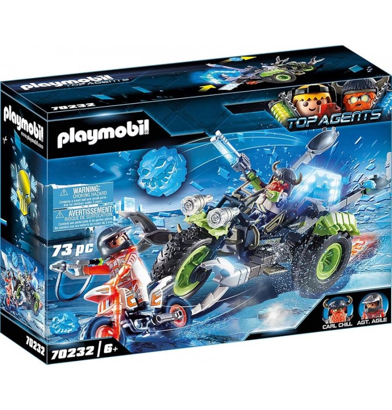 Playmobil Top Agents 70232 Arktyczni rebelianci Lodowy Trójkołowiec
