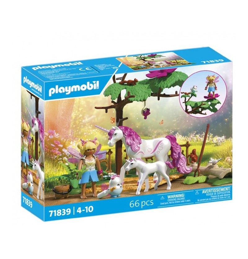Playmobil Princess Magic 71839 Magiczna stajnia jednorożców dla mamy i źrebaka