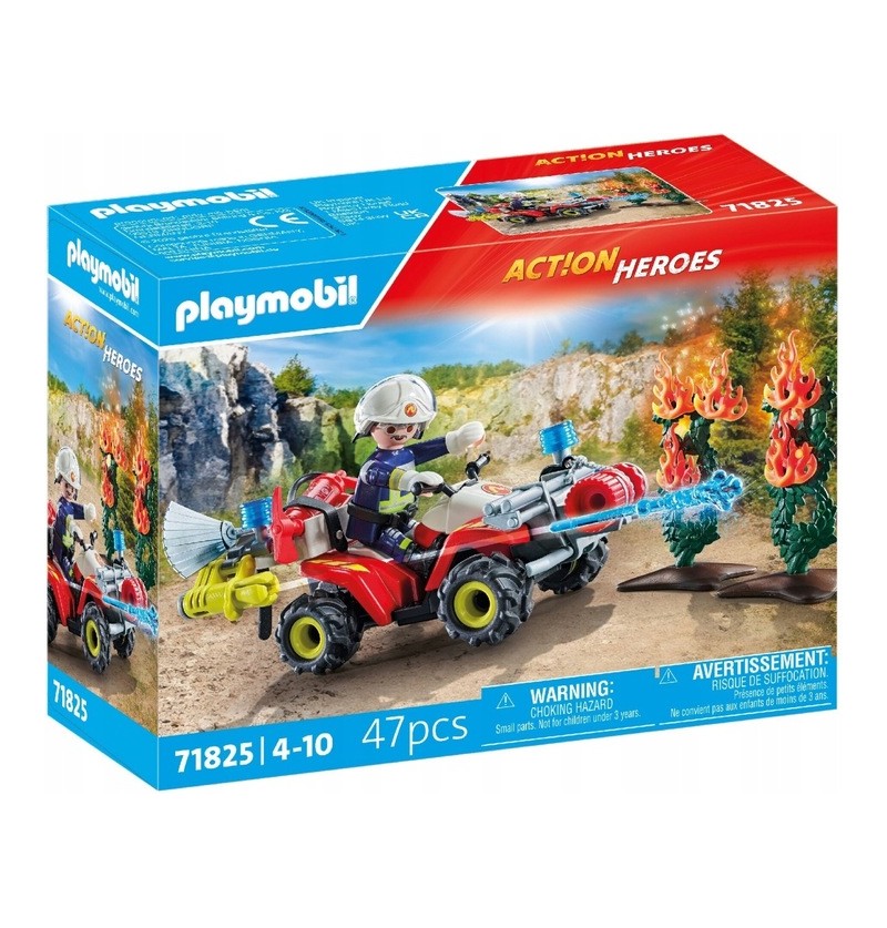 Playmobil Action Heroes 71825 Quad straży pożarnej w akcji