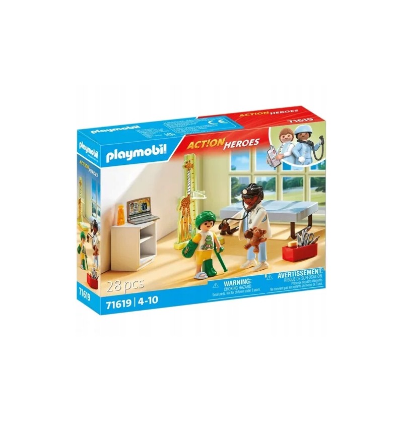 Playmobil Action Heroes 71619 Pediatra z pluszowym misiem