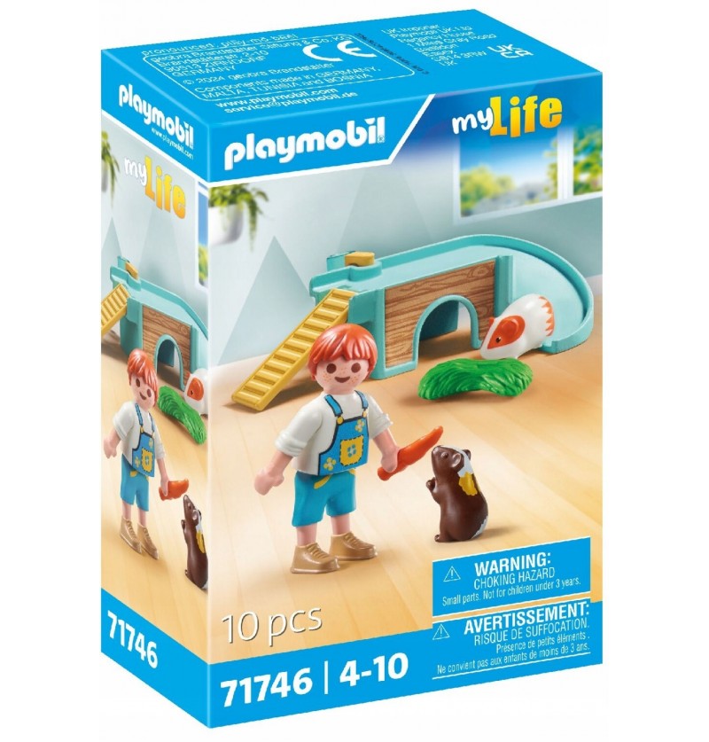 Playmobil My Life 71746 Chłopiec ze świnką morską