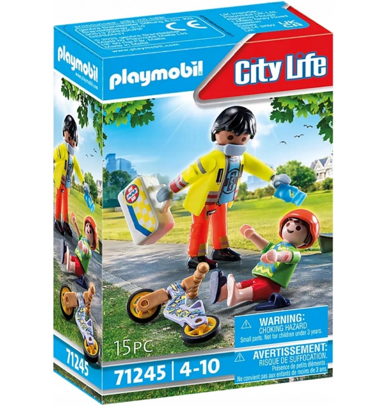 Playmobil City Life 71245 Sanitariusz z pacjentem