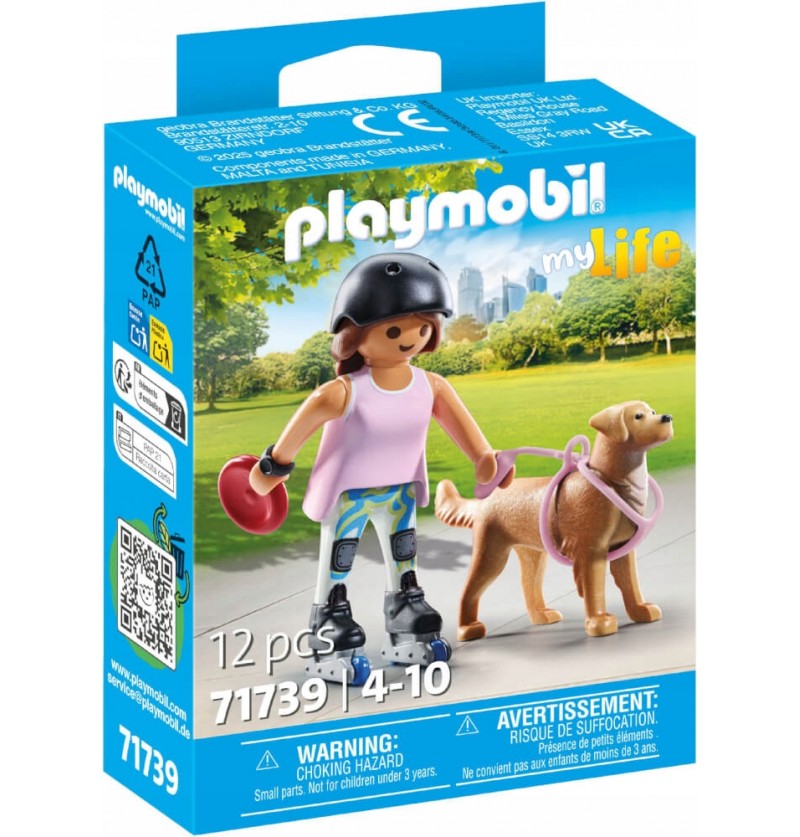 Playmobil My Life 71739 Skaterka z retriverem