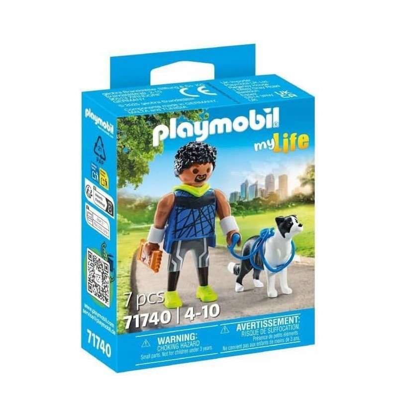 Playmobil My Life 71740 Biegacz z border collie