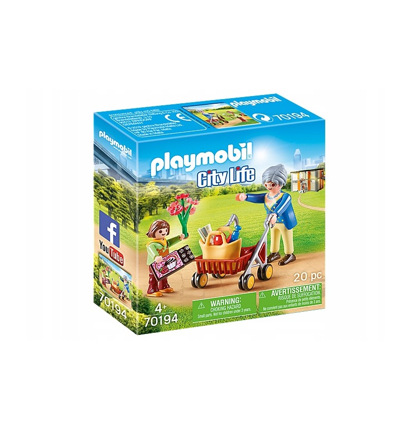 Playmobil City Life 70194 Babcia z chodzikiem