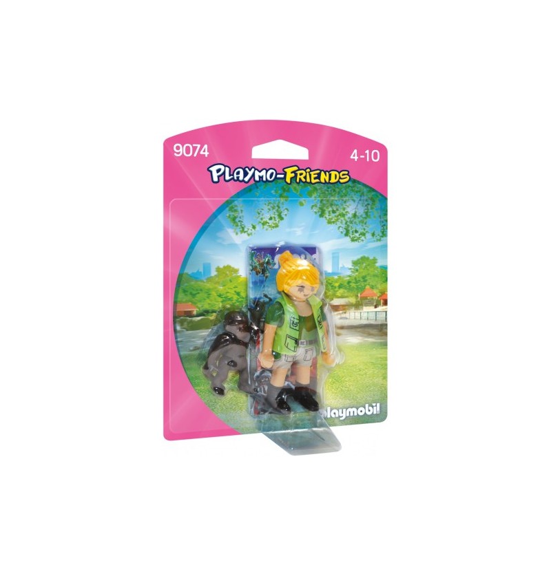 Playmobil Playmo-Friends 9074 opiekunka zwierząt z gorylątkiem