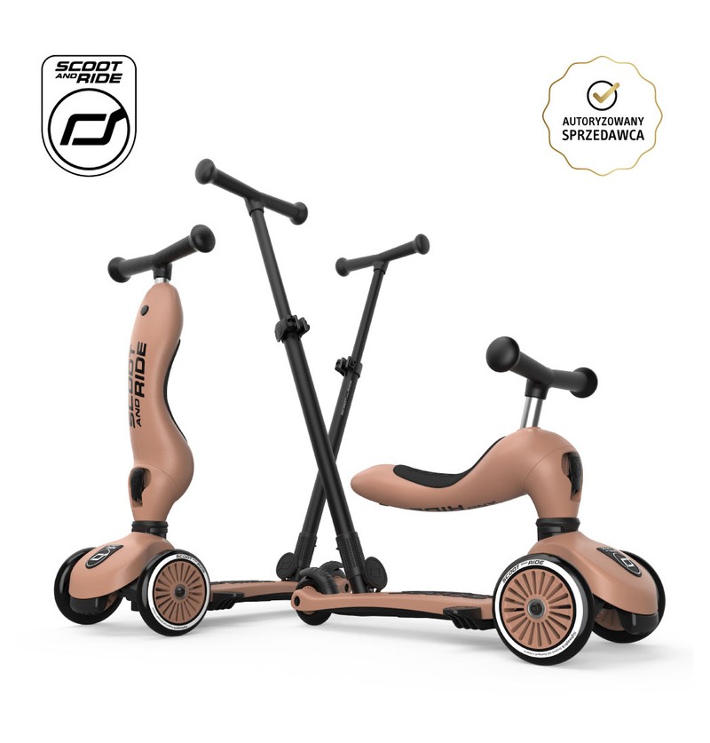 Scoot and Ride Highwaykick 1 Push and Go | Jeździk i hulajnoga z rączką do prowadzenia 2w1