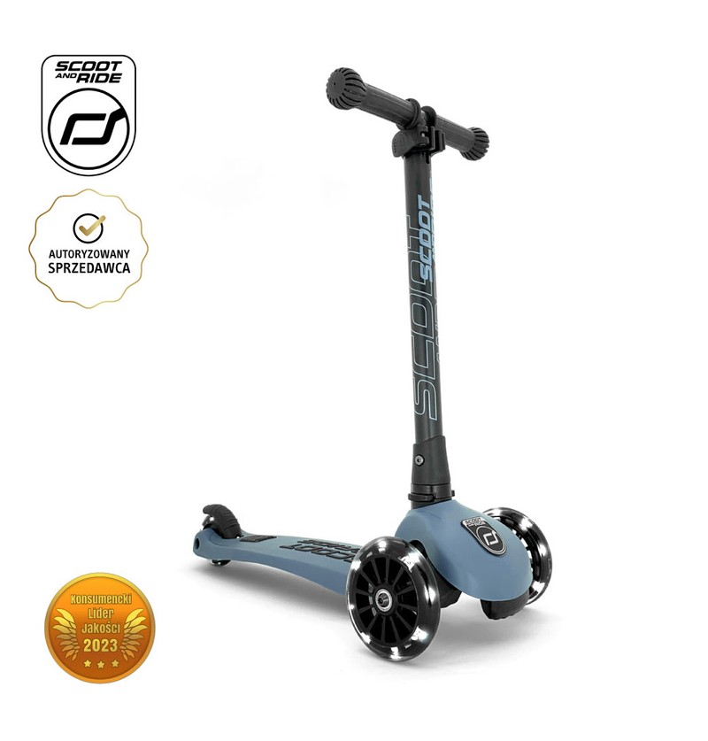 Scoot and Ride Highwaykick 3 LED | Hulajnoga składana ze świecącymi kółkami