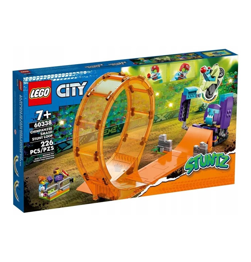 Lego City Stuntz 60338 Kaskaderska pętla i szympans demolka