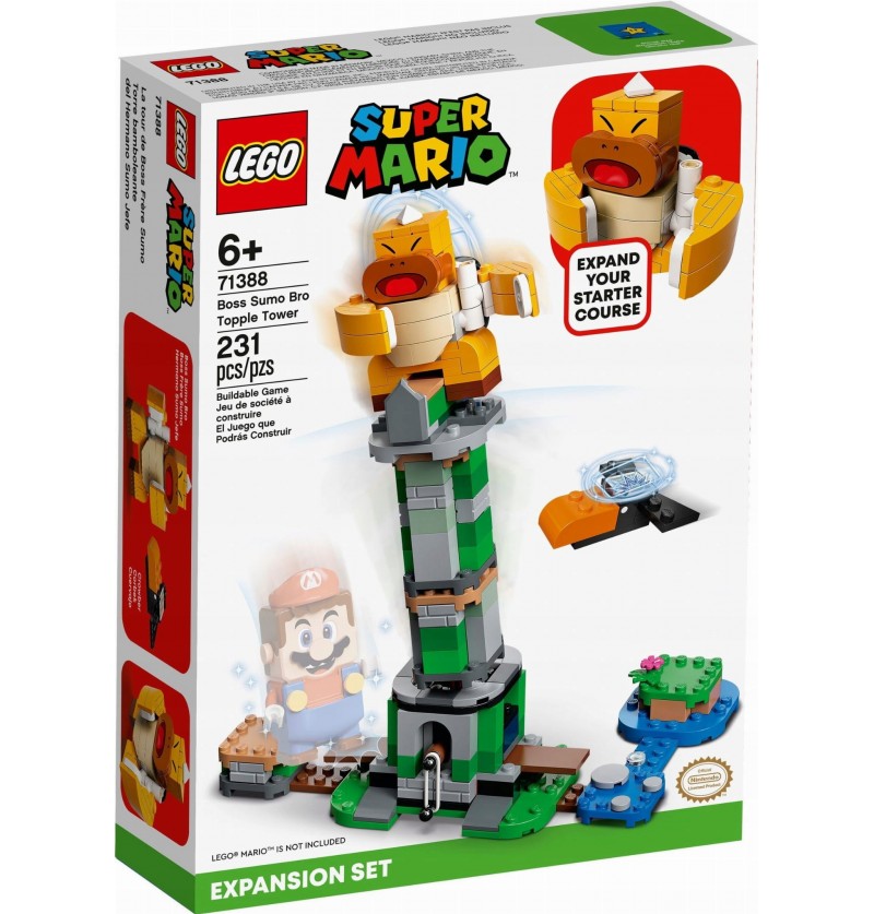 Lego Super Mario 71388 Boss Sumo Bro i przewracana wieża — zestaw dodatkowy