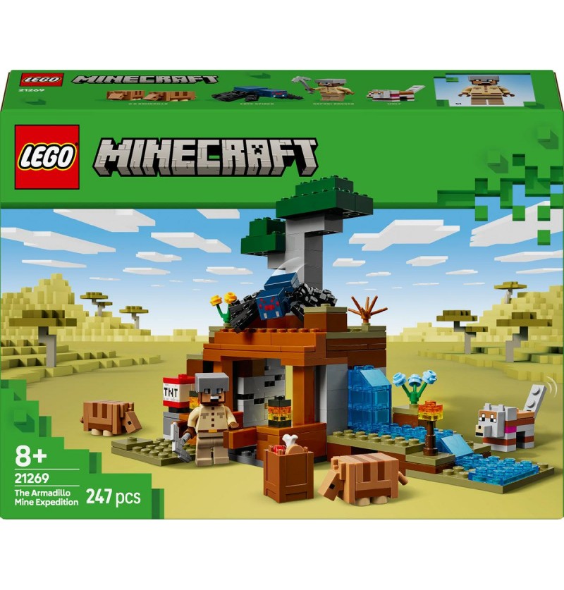 Lego Minecraft 21269 Wyprawa do pancernikowej kopalni
