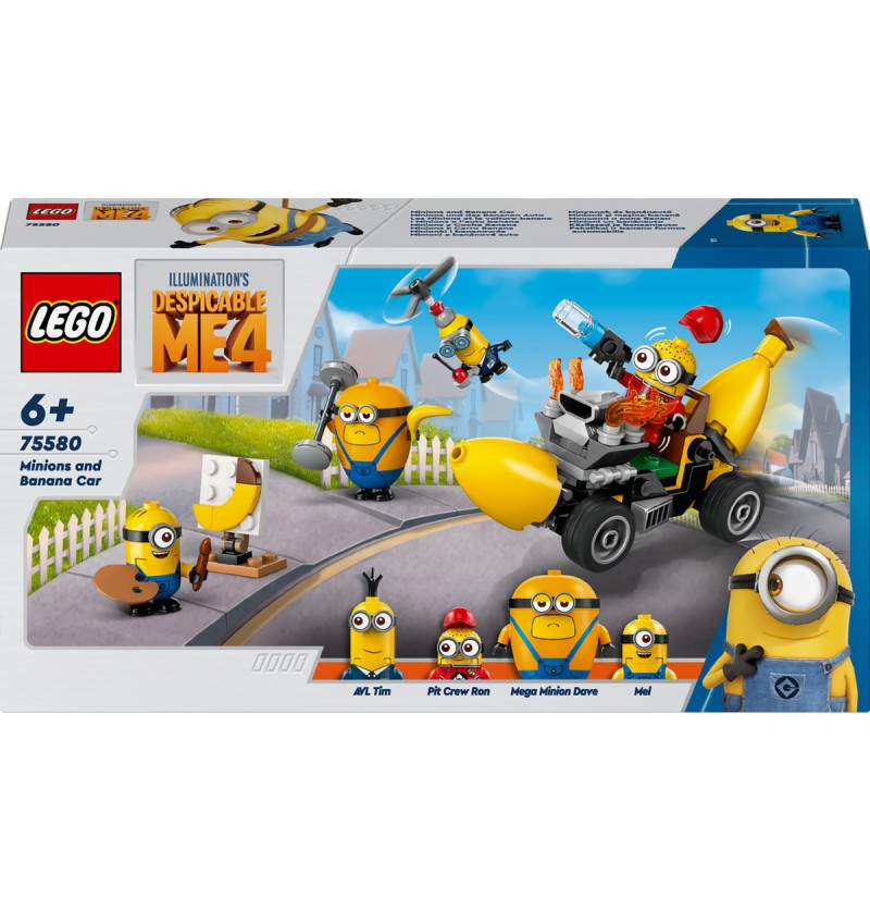 Lego Minions Despicable Me 4 75580 Minionki i bananowóz