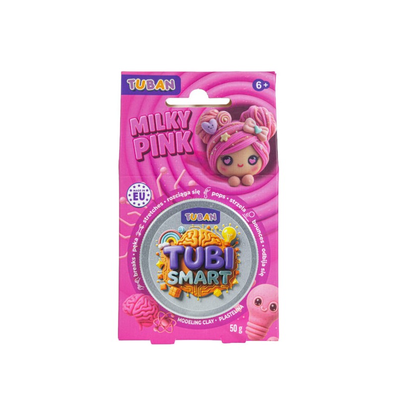 Tuban Tubi Smart Plastelina sensoryczna Milky Pink 50g