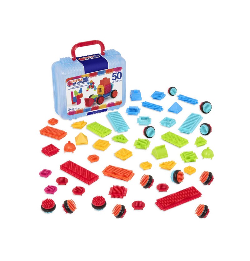 B.Toys 3081MTZ Basic Builder Case | Klocki jeżyki w walizce 50el.