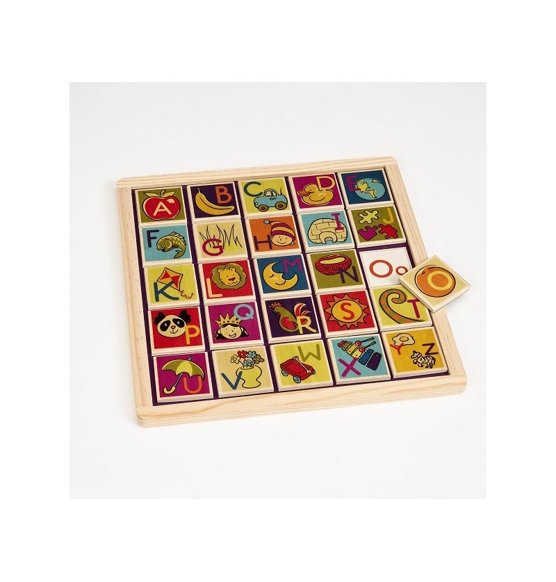 B.Toys BX1268Z Magnetic Alphabetic | Drewniana układanka magnetyczna z literkami