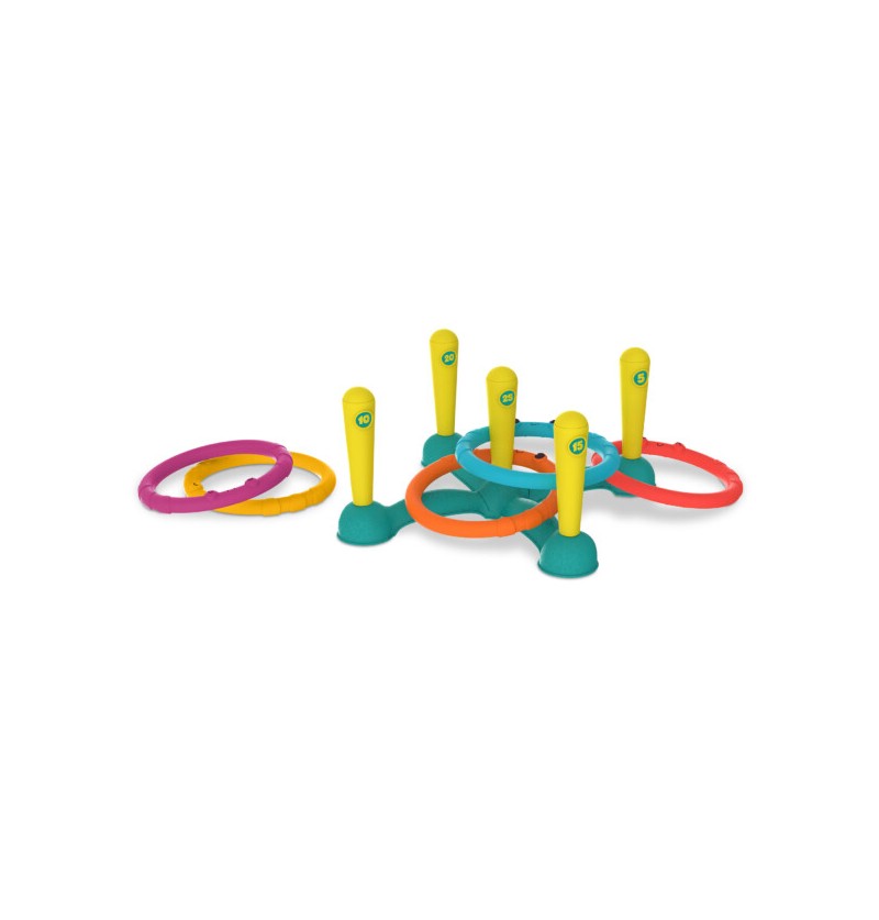 B.Toys BX1890Z Sling-a-Ring Toss | Zestaw do gry w rzucanie obręczami do celu