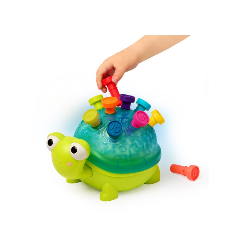 B.Toys BX2546Z Teaching Turtle | Interaktywny żółw edukacyjny do nauki liczenia i kolorów