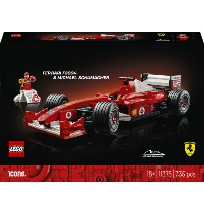 Lego Icons 11375 Ferrari F2004 i Michael Schumacher