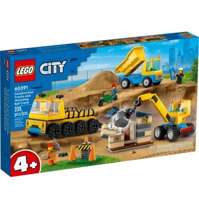 Lego City 60391 Ciężarówki i dźwig z kulą wyburzeniową