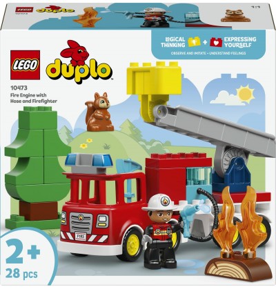 Lego Duplo 10473 Wóz strażacki z wężem i strażakiem