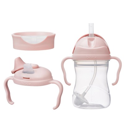 B.box Zestaw 3w1 240 ml Blush|Kubek do nauki picia dla dziecka