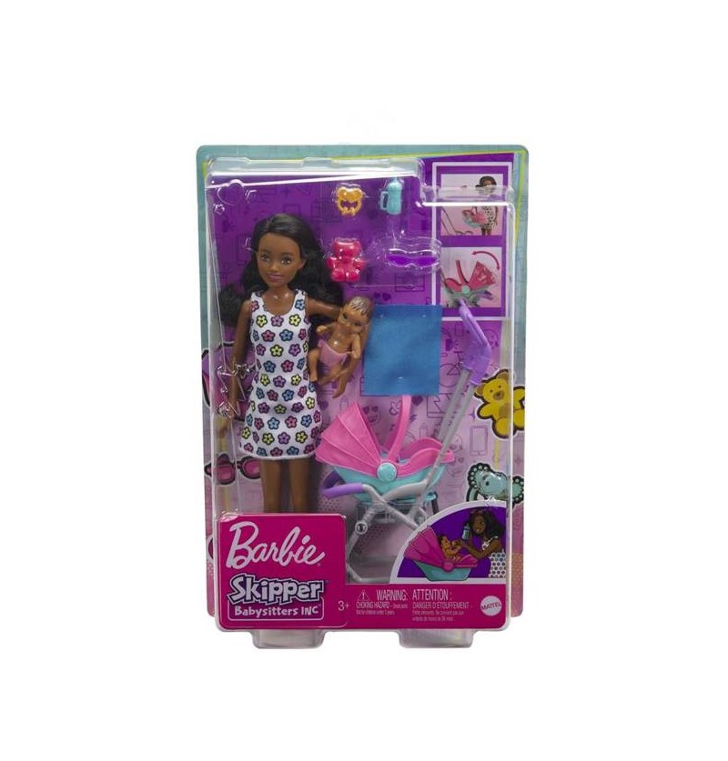 Barbie - HHB68 Skipper Z Wózkiem I Bobasem